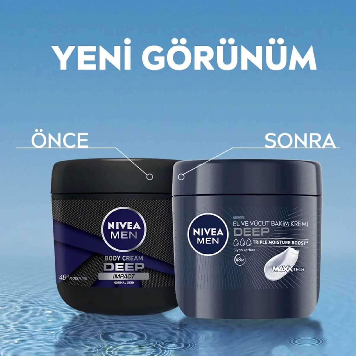 Nivea Men Tiefenfeuchtigkeit Hand- und Körpercreme 400ml