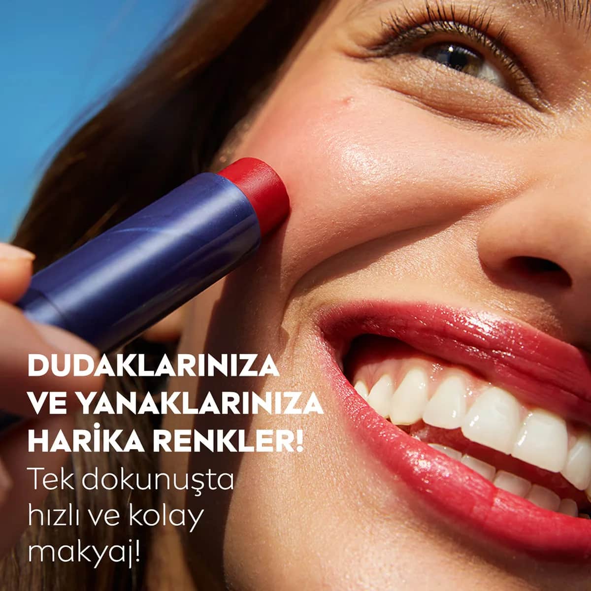 Nivea Pflegender Schönheit Roter Lippen- und Wangenbalsam SPF30 - 4,8g