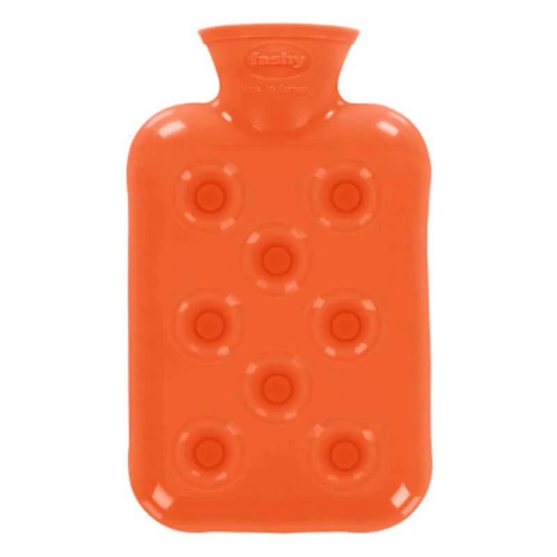 Fashy Wärmflasche 0,5L - Orange zur Schmerzlinderung