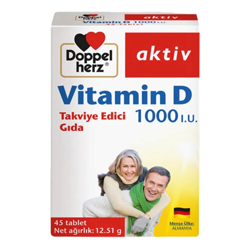 Doppel Herz Vitamin D 1000 I.E. - 45 Tabletten