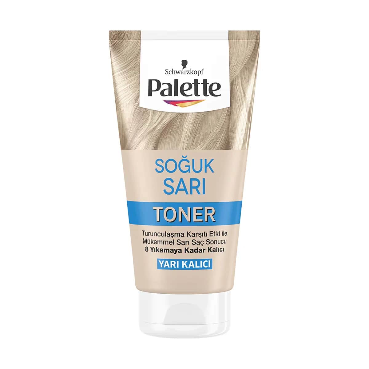 Palette Cool Yellow Toner 150ml - Hält 8 Wäschen für blonde Haare