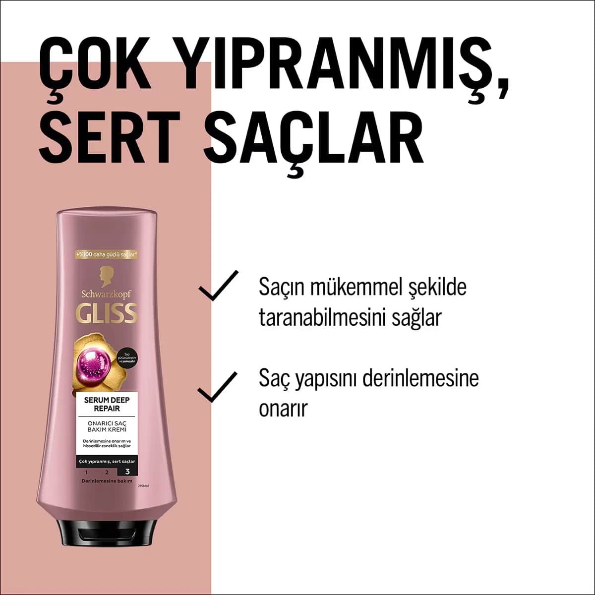 Gliss Deep Repair Conditioner Serum für beschädigtes Haar 360ml