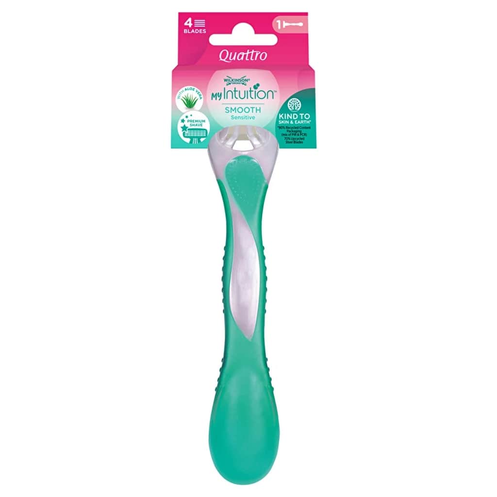 Wilkinson Sword Quattro Smooth Sensitive Rasierer mit Aloe &amp; E