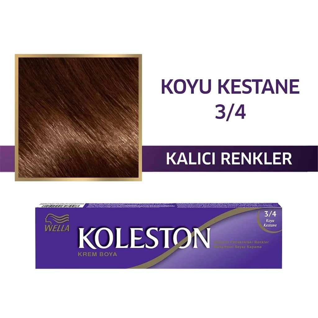 Wella Koleston 3/4 Dunkelbraun Haarfarbe