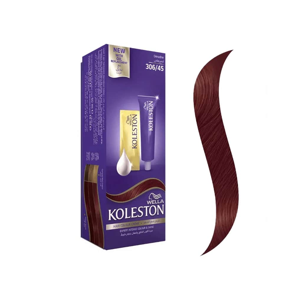 Wella Koleston Haarfarbe Creme mit Öl-Ersatz 306/45 Granatapfelrot 50ml