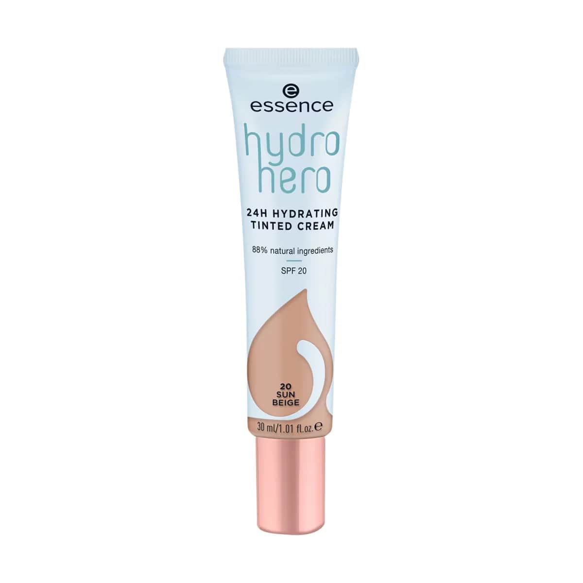 Essence Hydro Hero 24H Tönende Creme, SPF 15, Feuchtigkeitsspendende BB-Creme