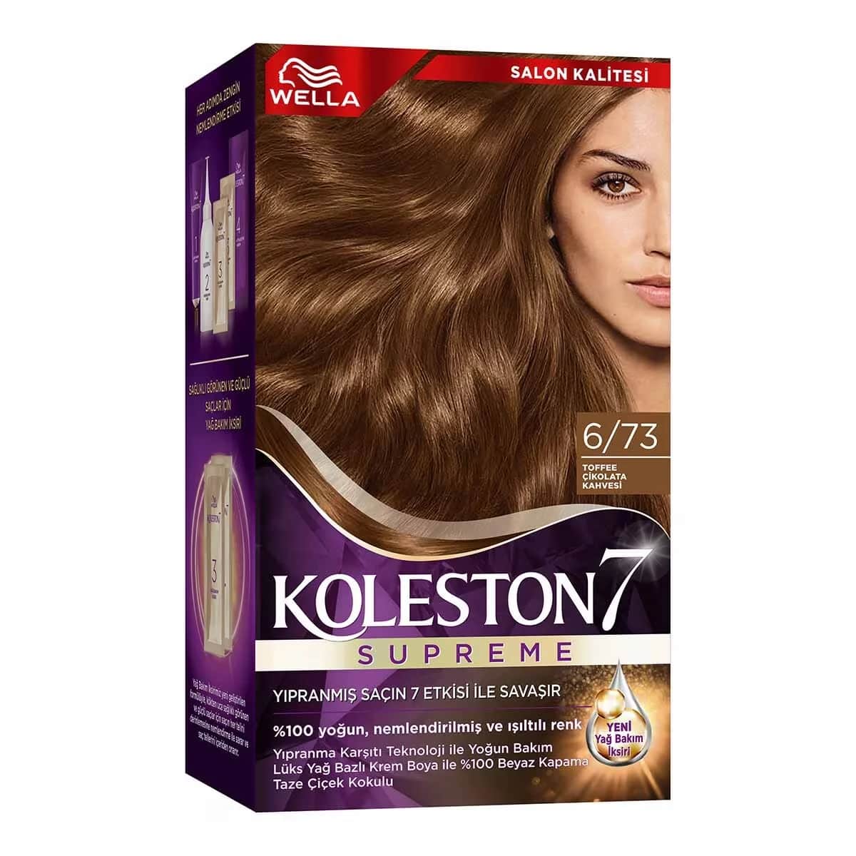 Wella Koleston Supreme Haarfarbe 6/73 Toffee Schokoladenbraun