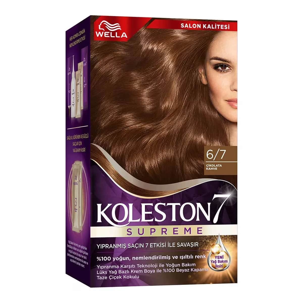 Wella Koleston Supreme 6/7 Schokoladenbraun Haarfärbeset