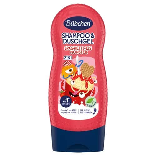 Bübchen 2-in-1 Kinder Shampoo &amp; Duschgel - Spaghetti Monster 230 ml