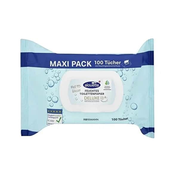 Alouette Maxi Feuchttücher - Biologisch abbaubar &amp; Sanfte Pflege