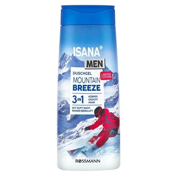 Isana Men Duschgel Bergfrisch mit Minze &amp; Bergamotte 300ml