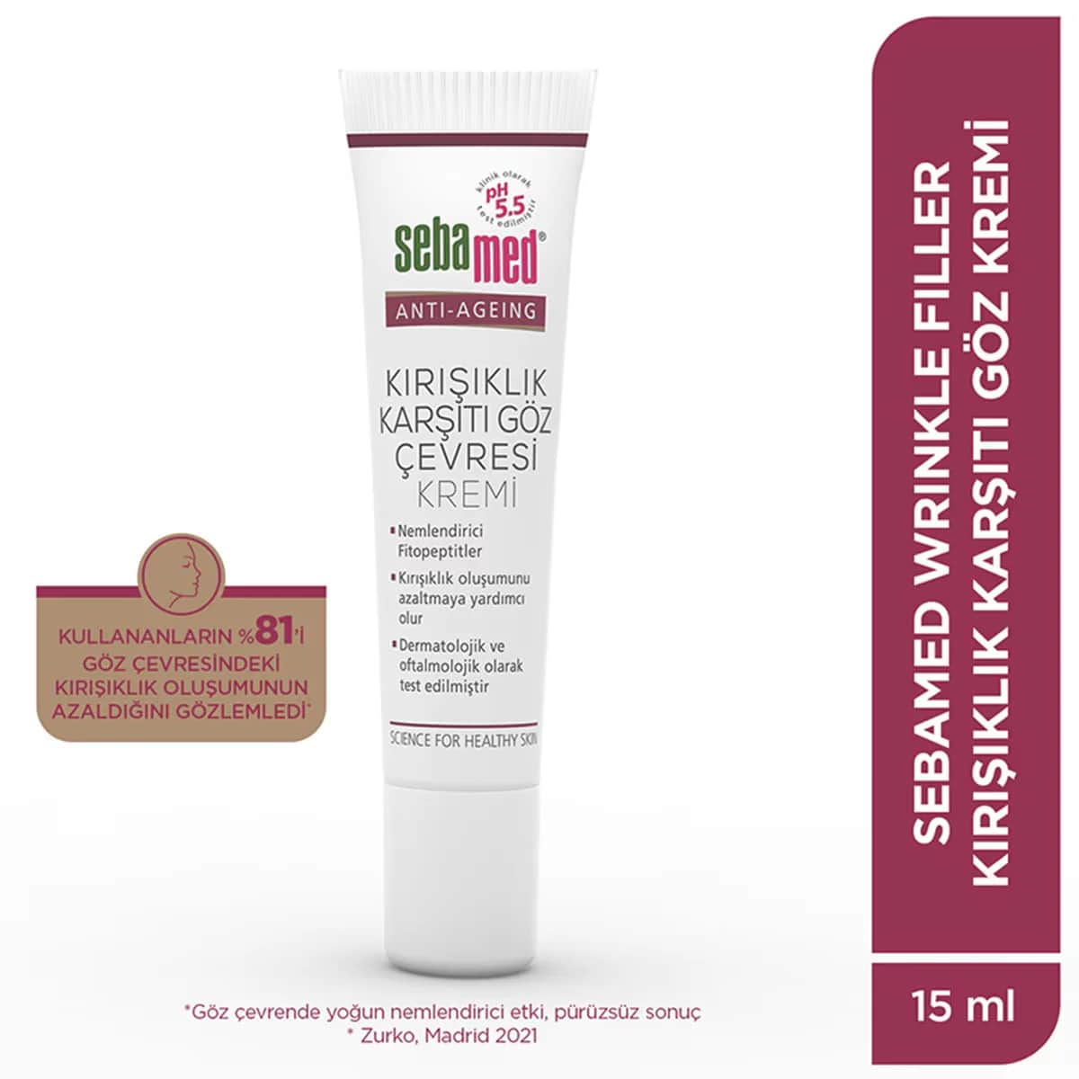 Sebamed Triple Hyaluron Anti-Aging Augencreme 15ml