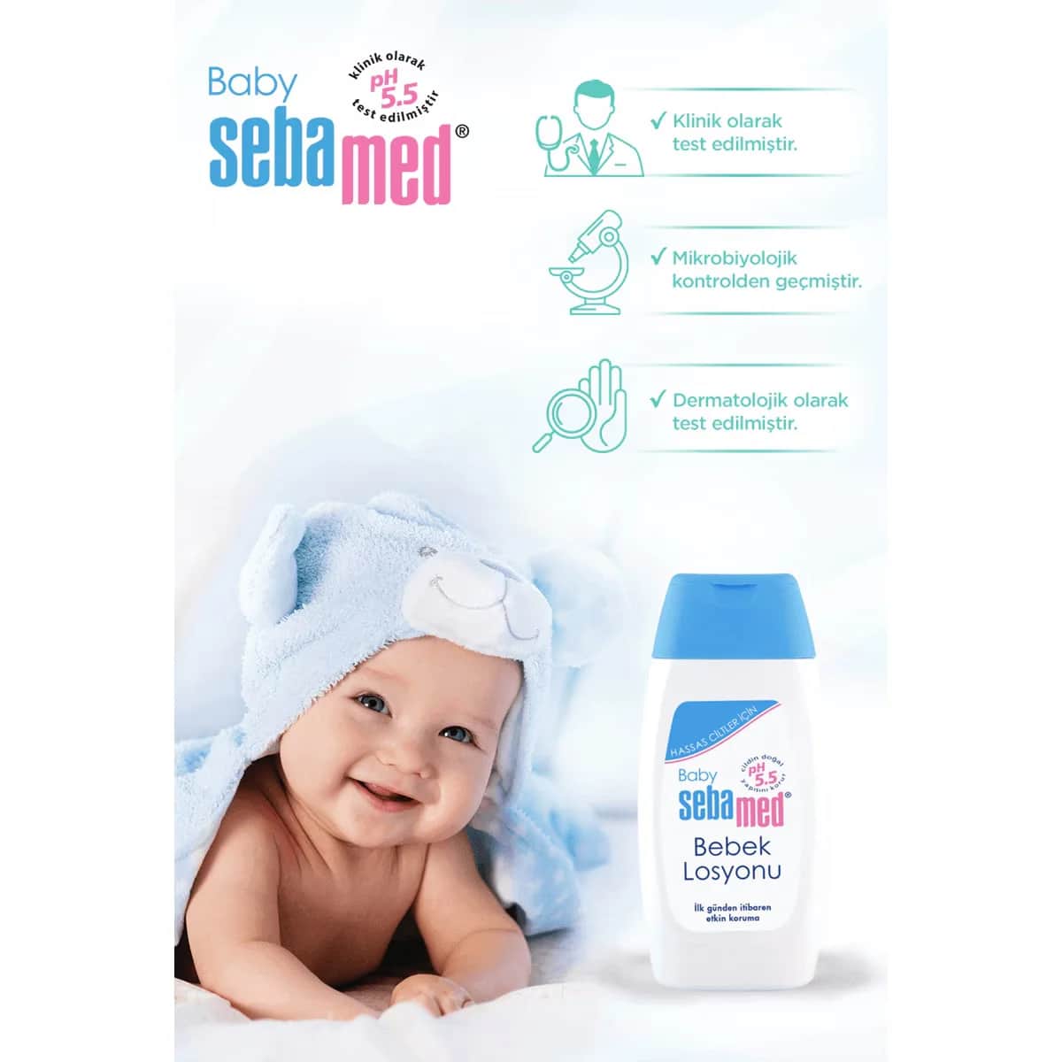 Sebamed Baby Lotion 200 ml - Feuchtigkeitsspendende &amp; pH-ausgeglichene Pflege