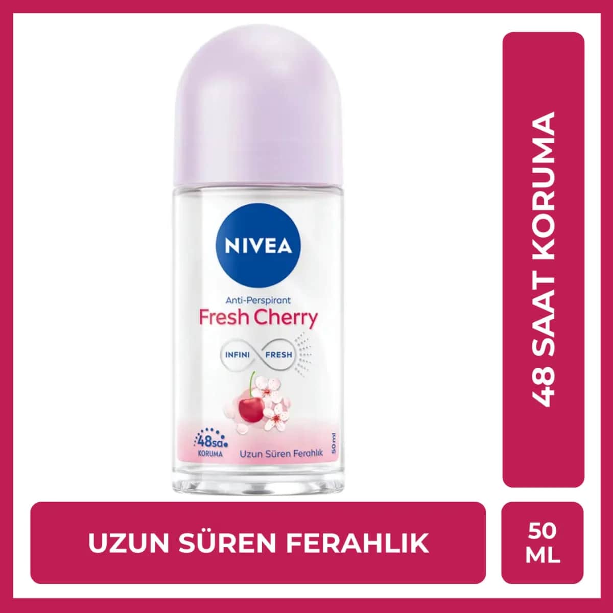 Nivea Fresh Cherry Damen Roll-On Deodorant 50ml