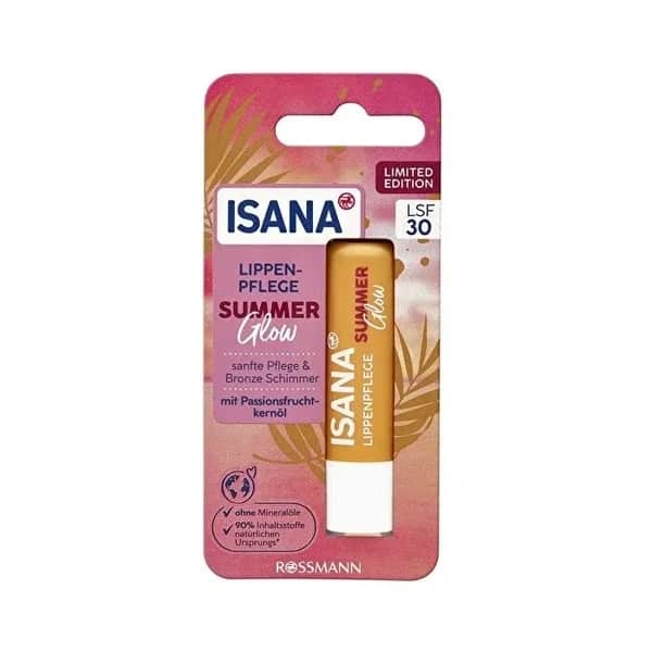 Isana Lippenpflegecreme mit SPF 30 und Passionsfruchtöl