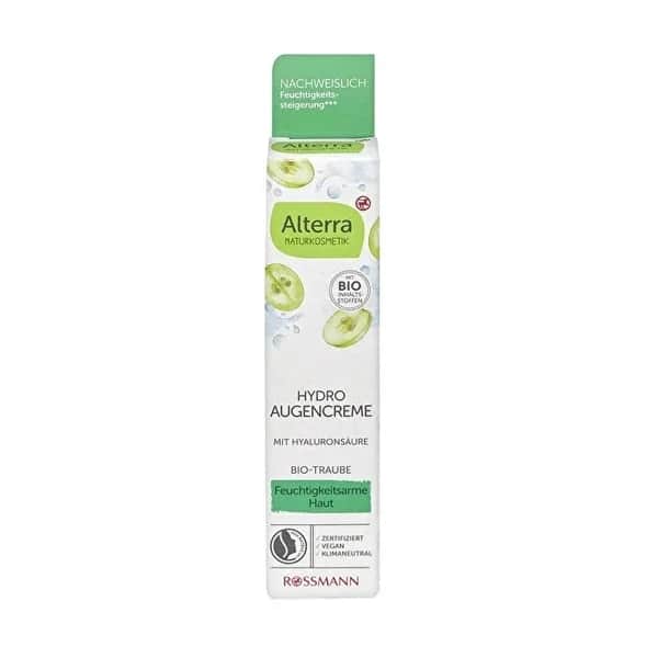 Alterra Augencreme auf Wasserbasis - Traube &amp; Weißer Tee, 15 ml