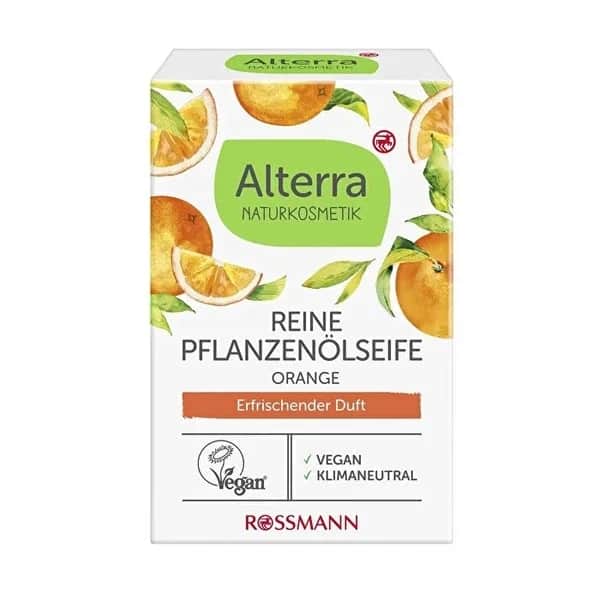 Alterra Kräuterseife 100% natürlich mit Orangenöl 100 g