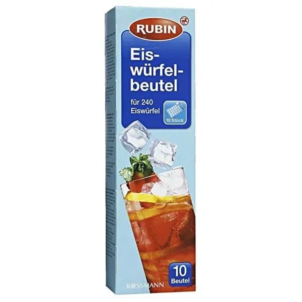Rubin Eiskübelbeutel 10 Stück - Hygienisch, Geruchsneutral, Schnelle Eisproduktion