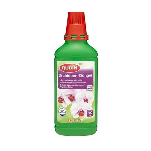 Rubin Orchideen Dünger 500ml - Essentielle Nährstoffe für Blüten