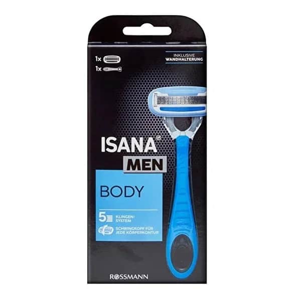 Isana Men Körperrasierer mit 5 Klingen &amp; Aloe Vera