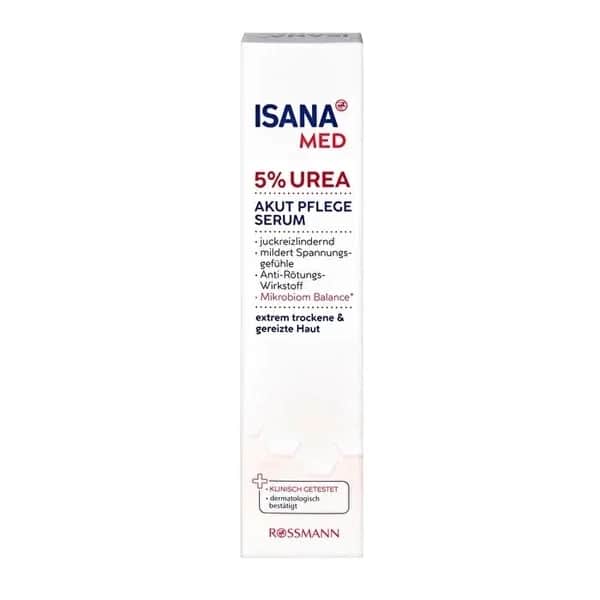 Isana Med Pflege Serum 100ml - Vegane feuchtigkeitsspendende Hautlinderung