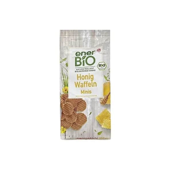 Enerbio Bio Honig Mini Waffeln - Knusprig 200g