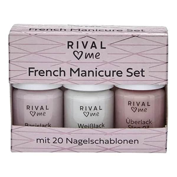 Rival Loves Me French Maniküre Set mit 20 Nagelschablonen