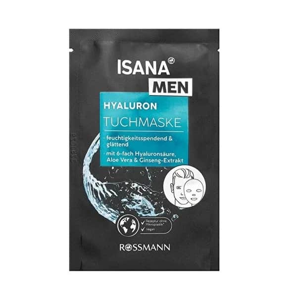 Isana Men Hydro Power Feuchtigkeitsgesichtsmaske mit Hyaluronsäure