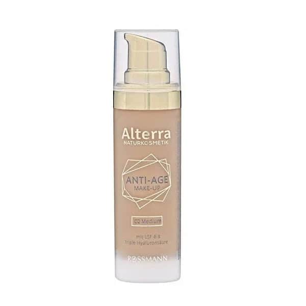 Alterra Anti-Aging Foundation mit Triple Hyaluronsäure SPF 6