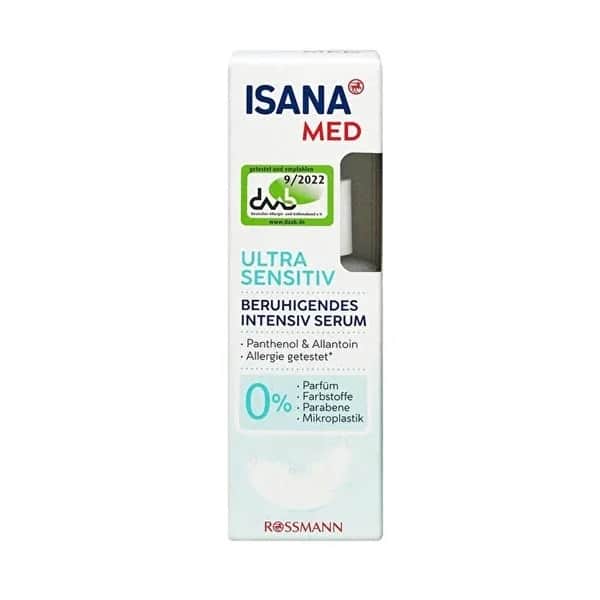 Isana Med Vegan Serum 30ml - Feuchtigkeitsspendend &amp; Dermatologisch Genehmigt