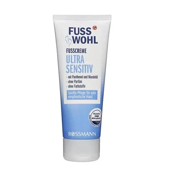 Fusswohl Vegane Fußcreme 75ml - Feuchtigkeitsspendende &amp; Beruhigende Pflege