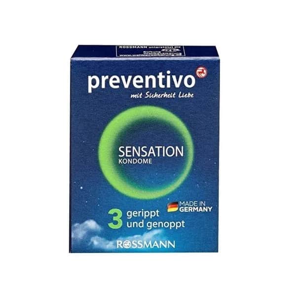 Preventivo Reisegröße Sensation Kondome 3er-Pack