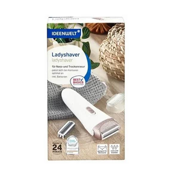 Ideenwelt Ladyshaver Epilator mit Ersatzkopf &amp; Trimmer