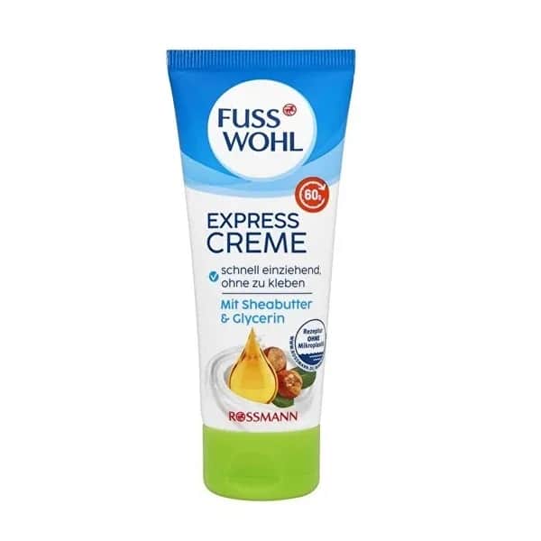 Fusswohl Vegane Fußpflegecreme mit Sheabutter &amp; Glycerin 75ml