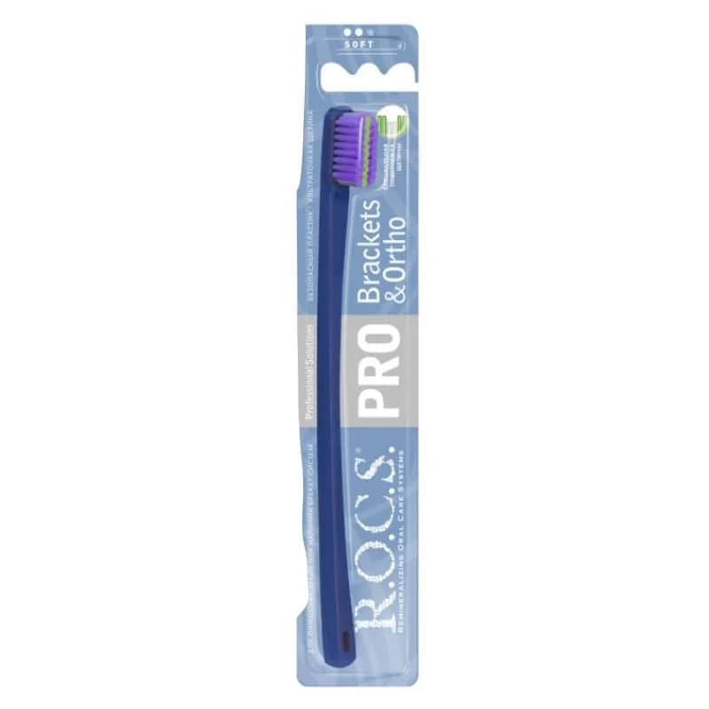 ROCS Pro Brackets &amp; Ortho Soft Zahnbürste für Zahnspangenpflege