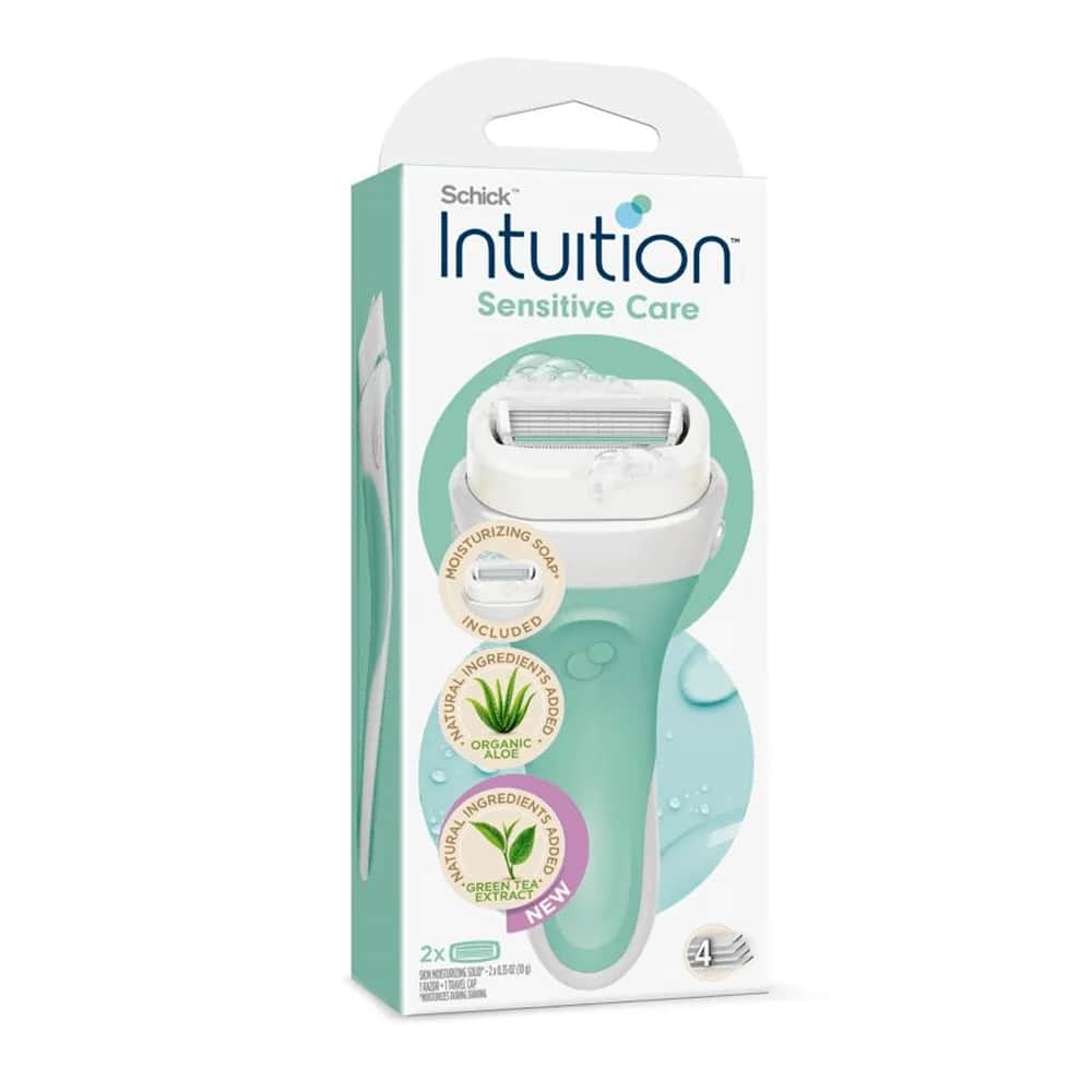 Rasierwerkzeug und Aloe Vera Schaum mit Vitamin E von Chic Intuition - 2 Stück