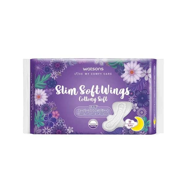 Watsons Cottony Soft Ultra Thin Night 8 Stück