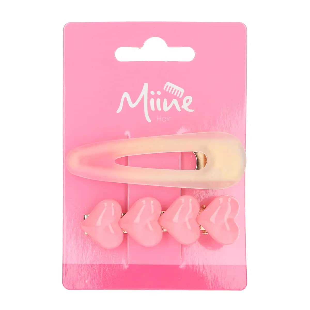 Miine Herz Haarklammer Set - 2er-Pack