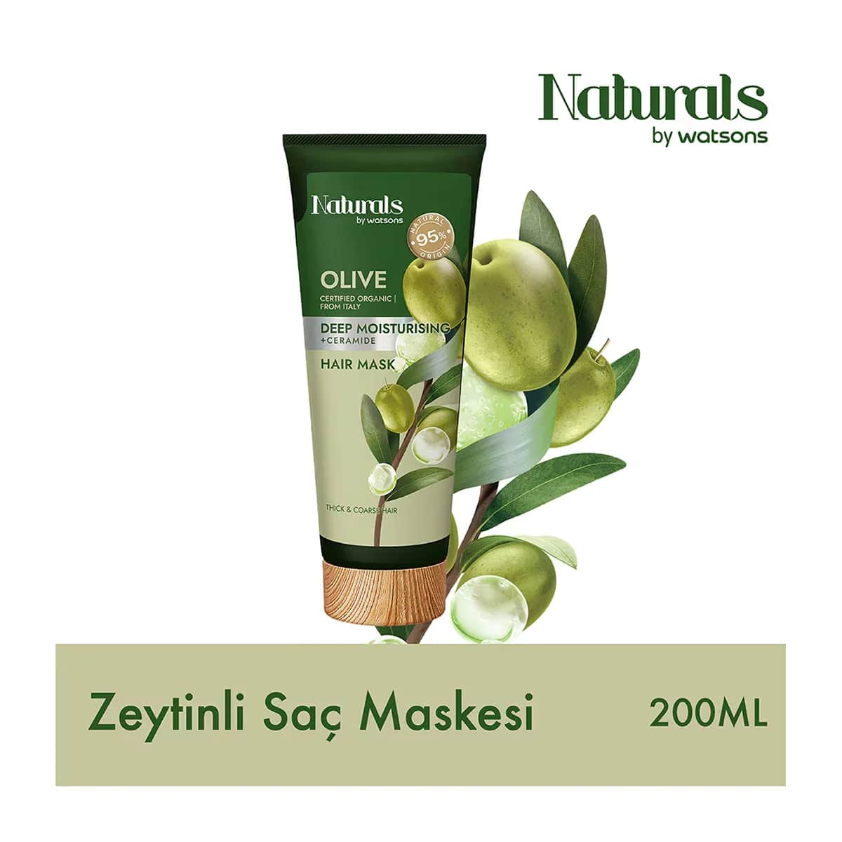 Oliven-Haarmaske 200ml von Naturals By Watsons - Tiefe Nourishment