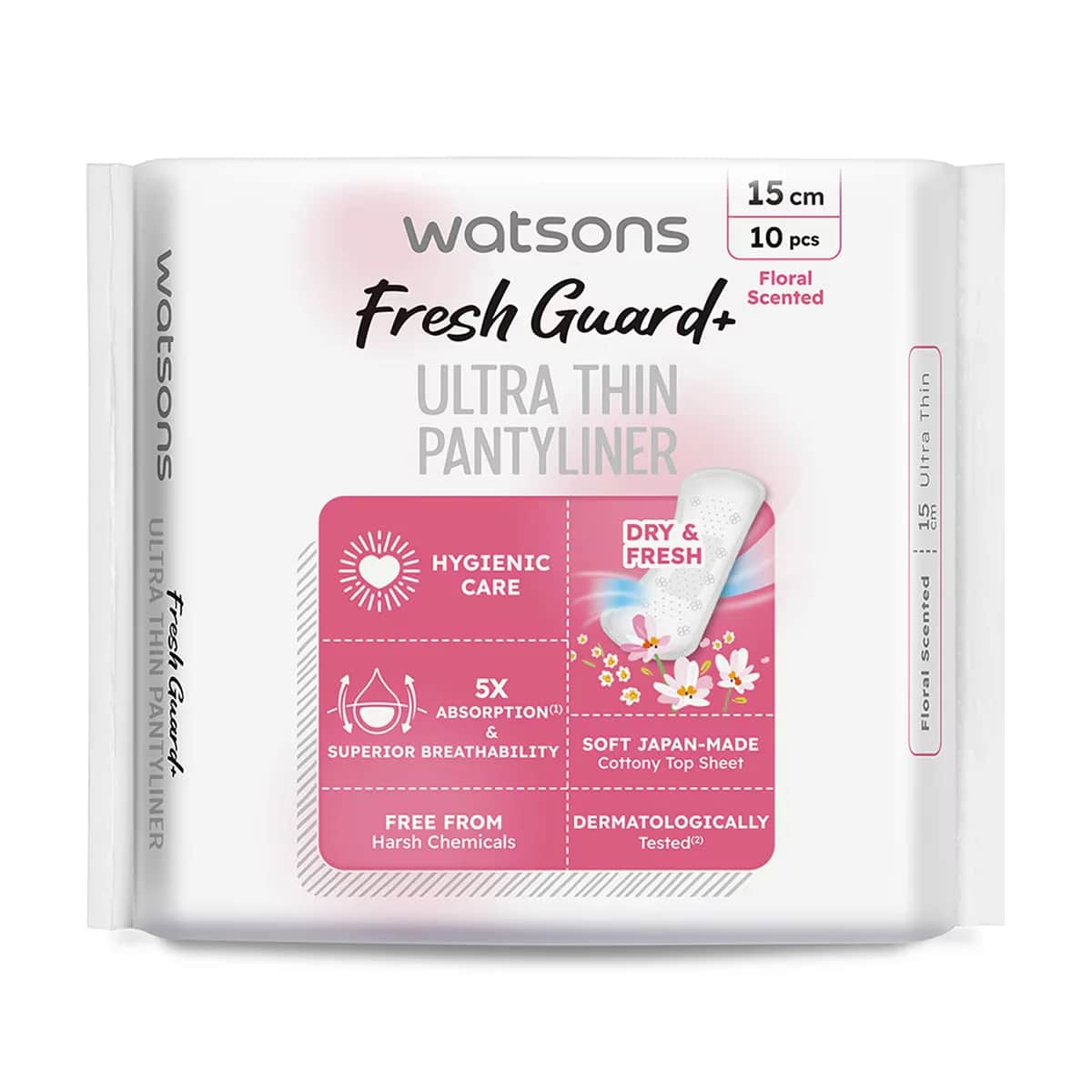 Watsons Fresh+ Ultra Feine Blumenduft Tagesbinden - 10 Stück
