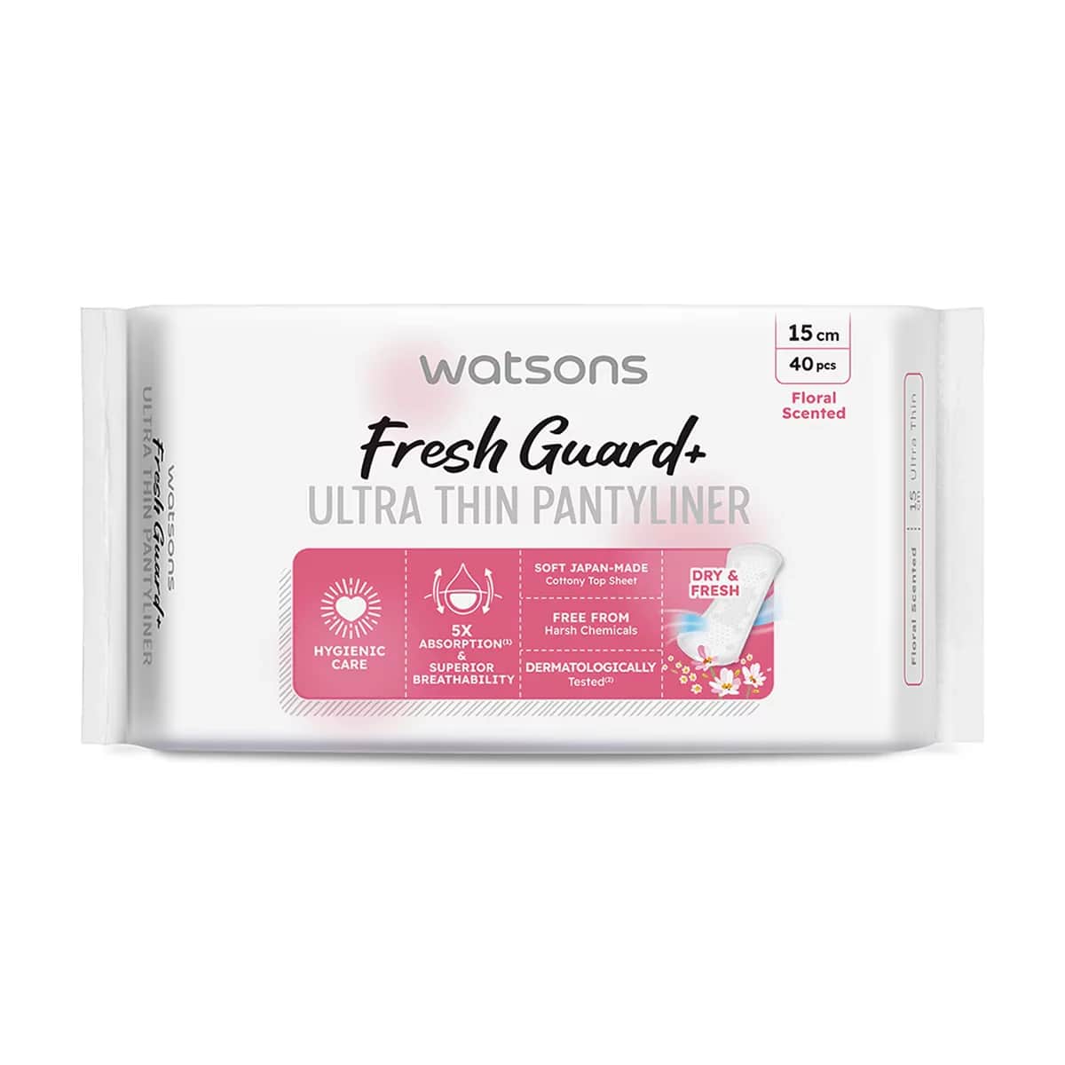 Watsons Fresh+ Ultra Thin Floral Slipeinlagen 40 Stück