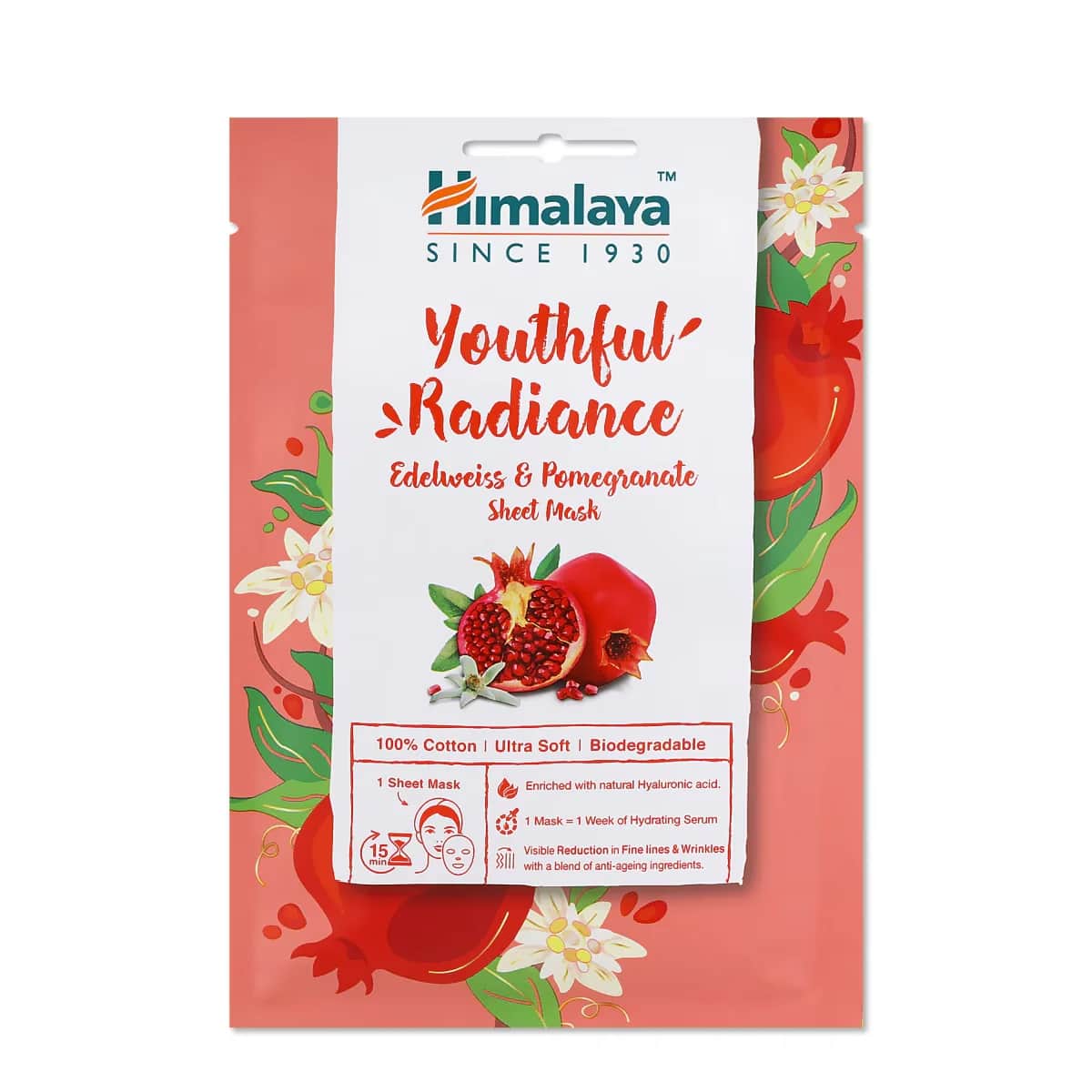 Himalaya Anti-Aging Edelweiss &amp; Granatapfel Tuchmaske 30ml