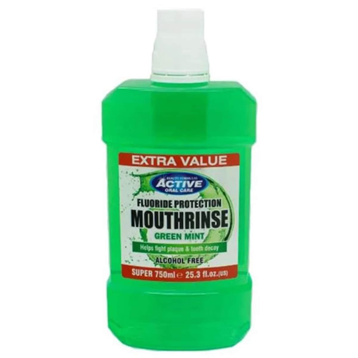Beauty Formulas alkoholfreies grünes Minz-Mundwasser 750ml