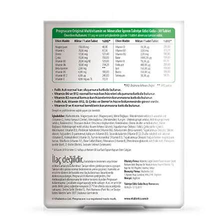Vitabiotics Pregnacare Original Tabletten
