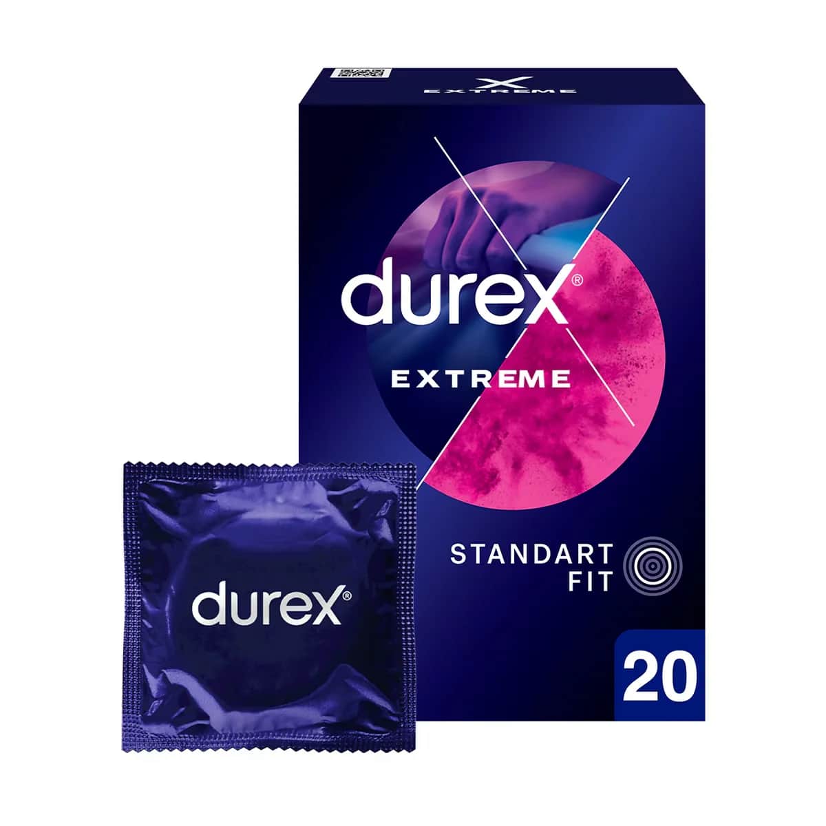 Durex Extreme Pleasure Kondome 20er Pack mit Verzögerungscreme