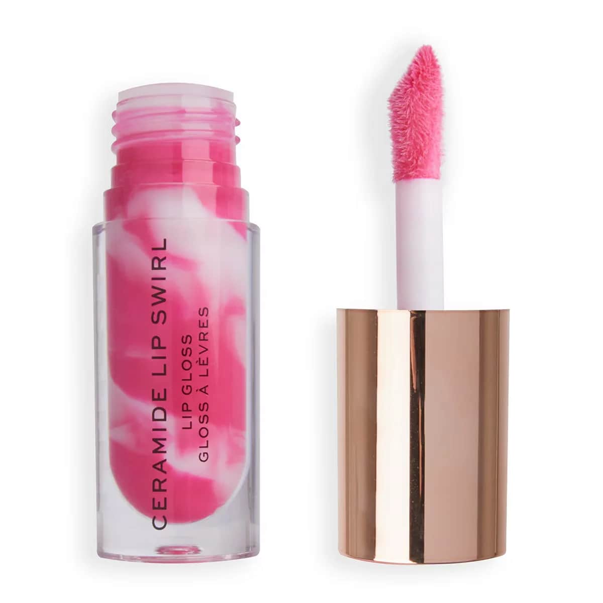 Revolution Swirl Ceramide Lip Gloss - Berry Pink Shine