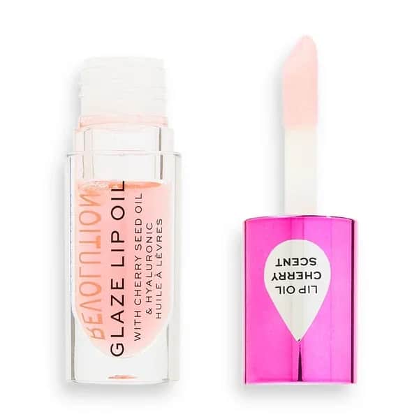 Revolution Glaze Glam Pink Lippenöl - Feuchtigkeitsspendend &amp; Pflege