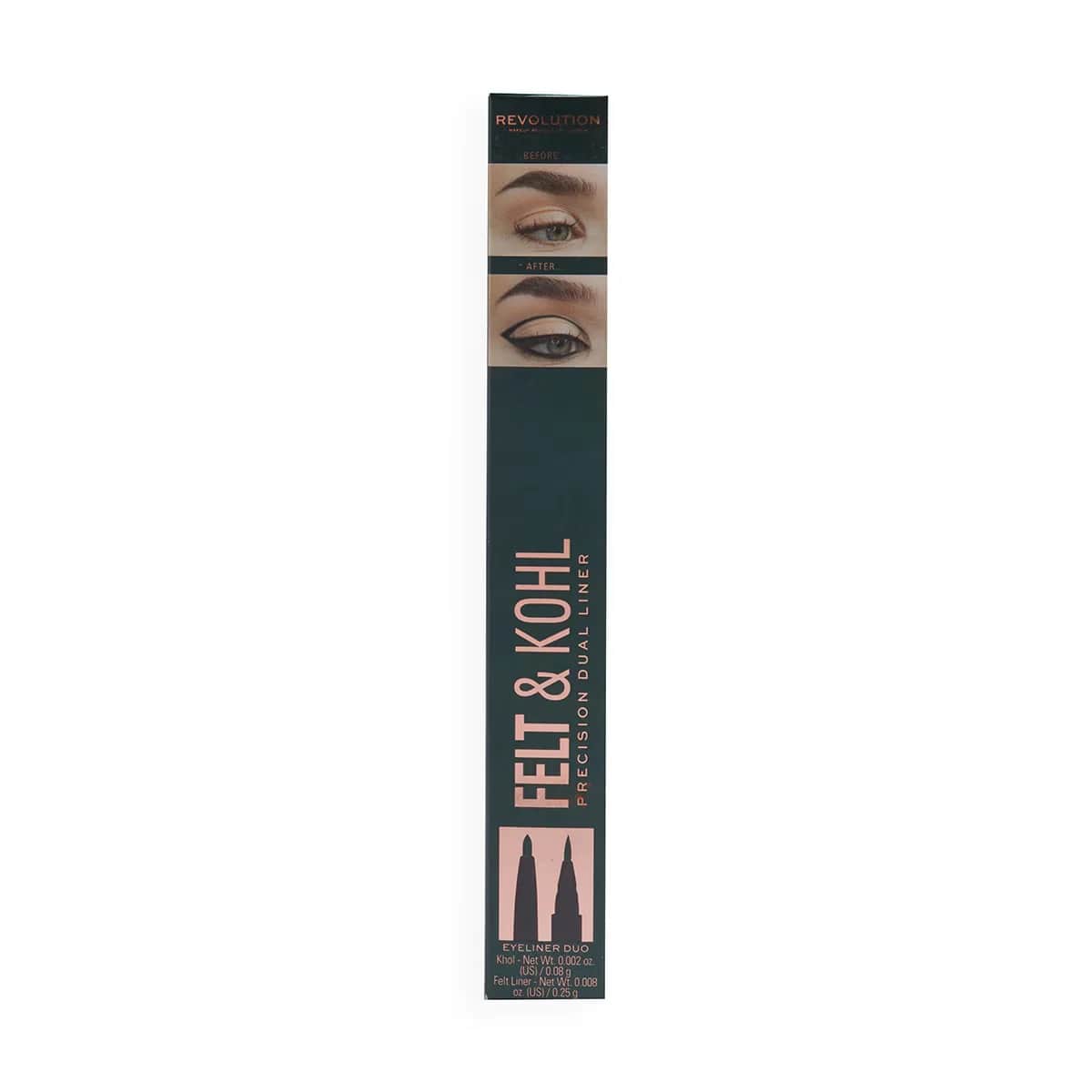 Revolution Grüner Filz &amp; Kohl Eyeliner