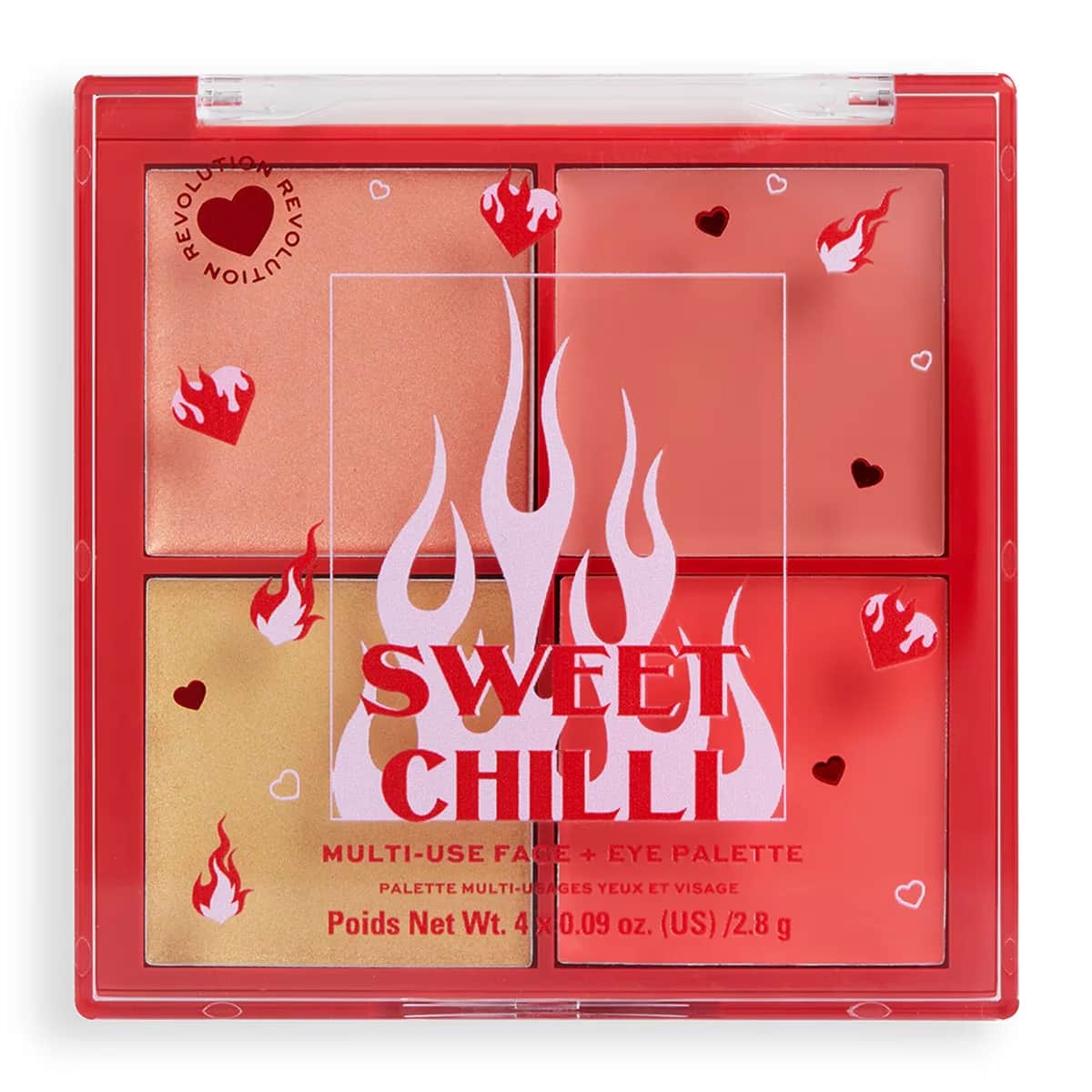 I Heart Revolution Sweet Chilli Cream Blush &amp; Highlight Quad