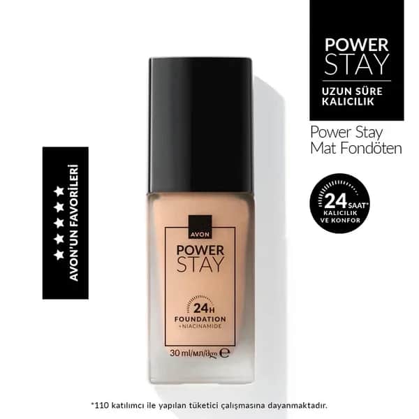Avon Power Stay Flüssigfoundation 24H Matt SPF10 - 228G